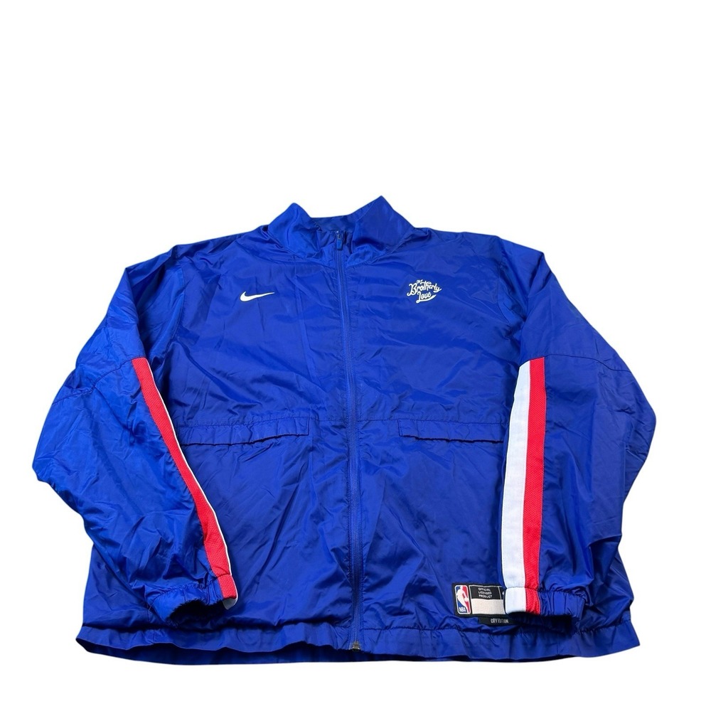 Nike NBA City Edition Windbreaker Jacket Men Philadelphia 76ers Brotherly Love
